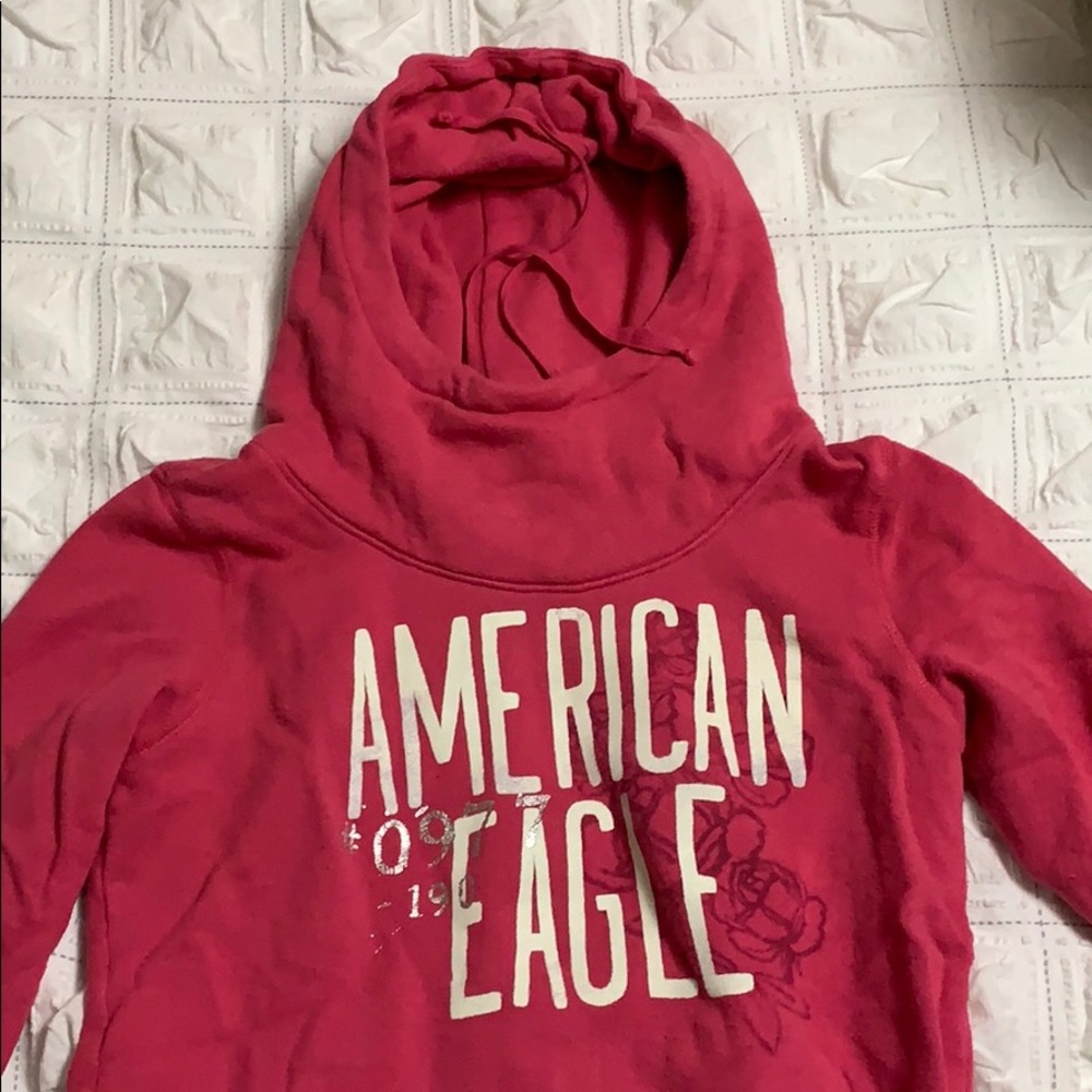Pink American Eagle Hoodie